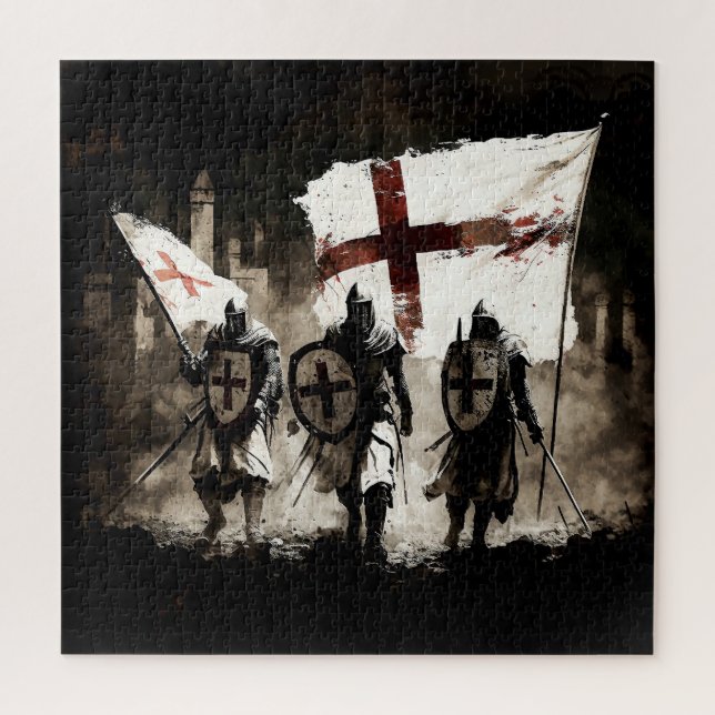 The Knights Templar Enter the Holy City   Jigsaw Puzzle (Vertical)