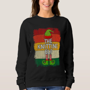 The Knitting Elf Matching Group Christmas Party Pa Sweatshirt
