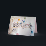 The Koala's Birthday Party Watercolour Childs Card<br><div class="desc">The Koala's Birthday Party Watercolour Childs Card. A very sweet card for anyone you love. Designed written and painted by me from one of my original watercolor paintings.</div>