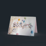 The Koala's Birthday Party Watercolour Childs Card<br><div class="desc">The Koala's Birthday Party Watercolour Childs Card. A very sweet card for anyone you love. Designed written and painted by me from one of my original watercolor paintings.</div>