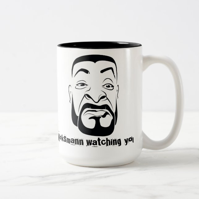 The Koksmann Watching You! Two-Tone Coffee Mug (Right)