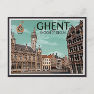 The Korenmarkt - Ghent Postcard