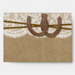 The Kraft, Lace & Horseshoe Collection Envelopes