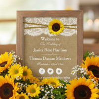 The Kraft, Lace & Sunflower Wedding Collection