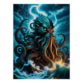 The Kraken Monster Poster