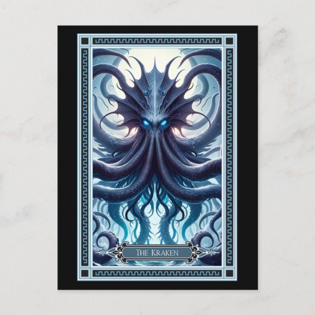 The Kraken Tarot Card (Front)
