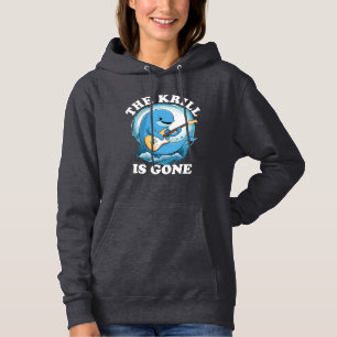 The Krill Is Gone - Funny Whale Playing Guitar Hoodie