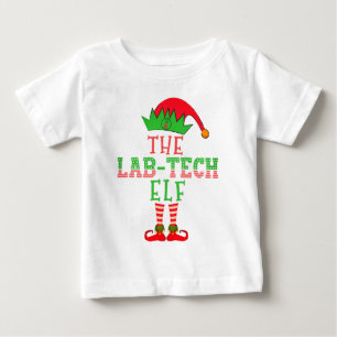 The Lab Tech Elf Christmas Family Matching Pajama Baby T-Shirt