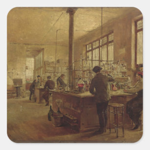 The Laboratory, 1887 Square Sticker