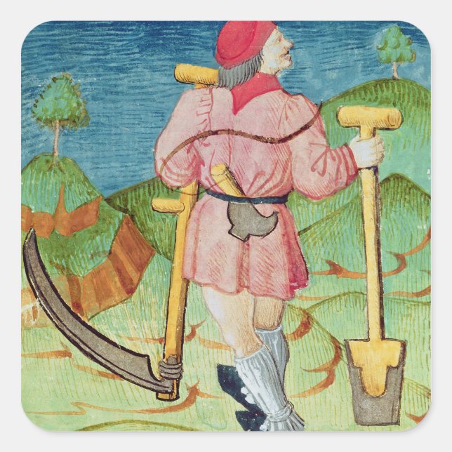 The Labourer Square Sticker (Front)
