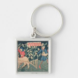 The Labours of the Months, Alsace (tapestry) Vict Key Ring
