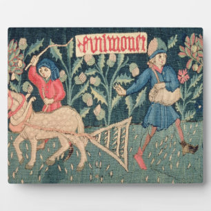 The Labours of the Months, Alsace (tapestry) Vict Plaque