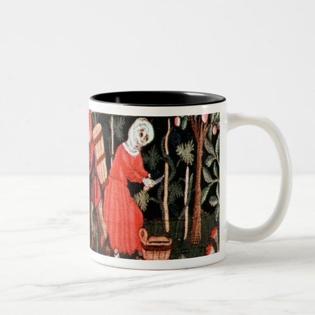 The Labours of the Months, from Alsace Two-Tone Coffee Mug (Right)