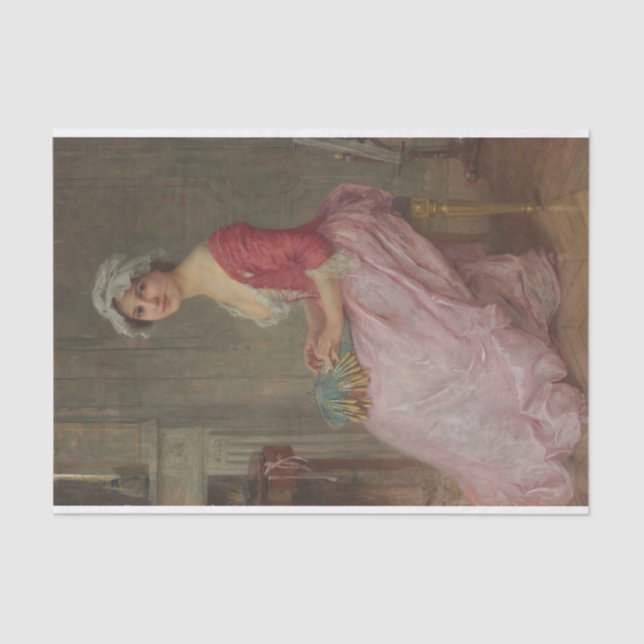 The Lace Maker by Charles-Amable Lenoir  Tissue Paper (Front)