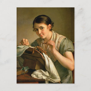 The Lacemaker, 1823 Postcard