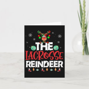 The Lacrosse Reindeer Christmas Pajama Family Matc Card