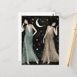 The Ladies Dance in the Moonlight Postcard