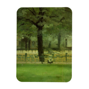 The Ladie's Mile, Kensington Gardens (oil on panel Magnet