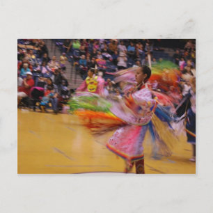 The Ladies' Turn PowWow Feather Dance Postcard