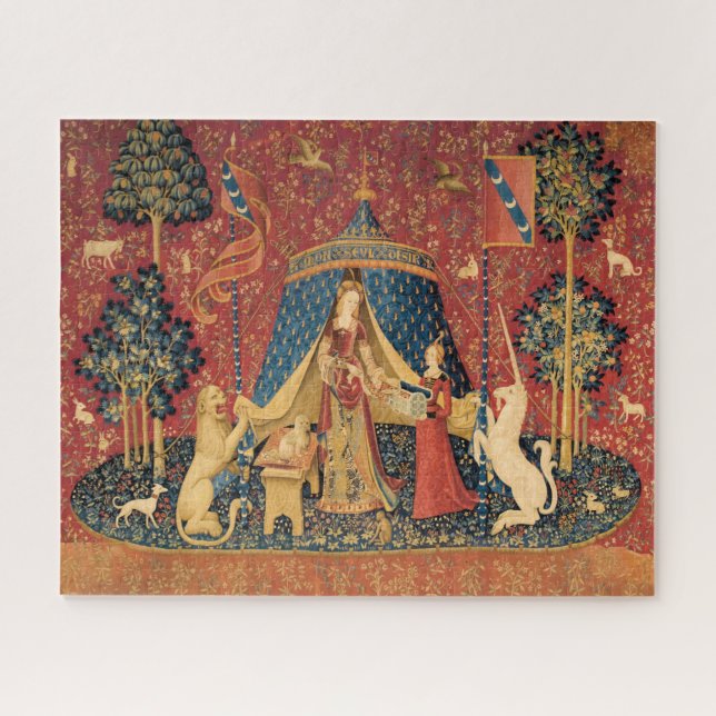 The Lady and The Unicorn by Old Master Jigsaw Puzzle (Horizontal)