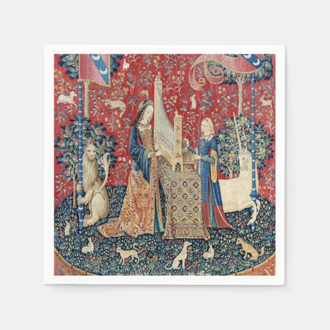 The Lady and the Unicorn, Hearing Napkin (Front)