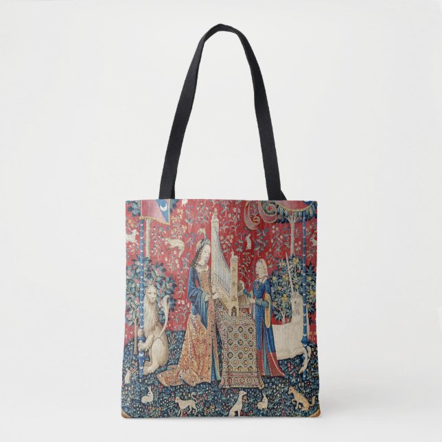The Lady and the Unicorn, Hearing Tote Bag (Front)