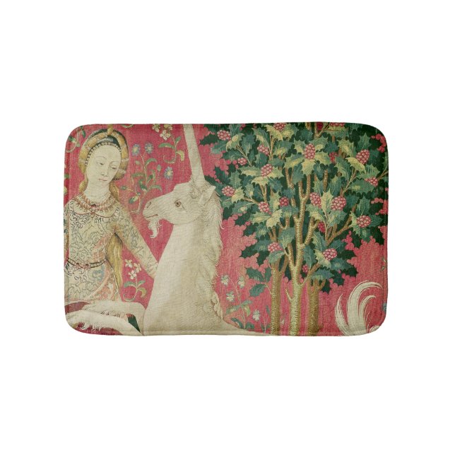 The Lady and the Unicorn: 'Sight' Bath Mat (Front)