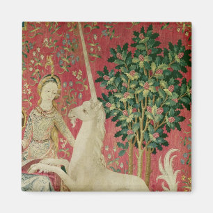 The Lady and the Unicorn: 'Sight' Magnet