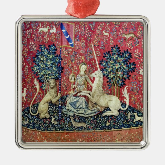 The Lady and the Unicorn, Sight Metal Tree Decoration (Front)