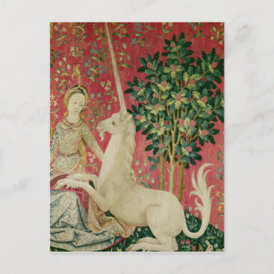 The Lady and the Unicorn: 'Sight' Postcard