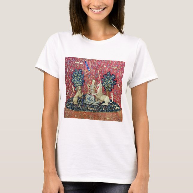 The Lady and the Unicorn, Sight T-Shirt (Front)