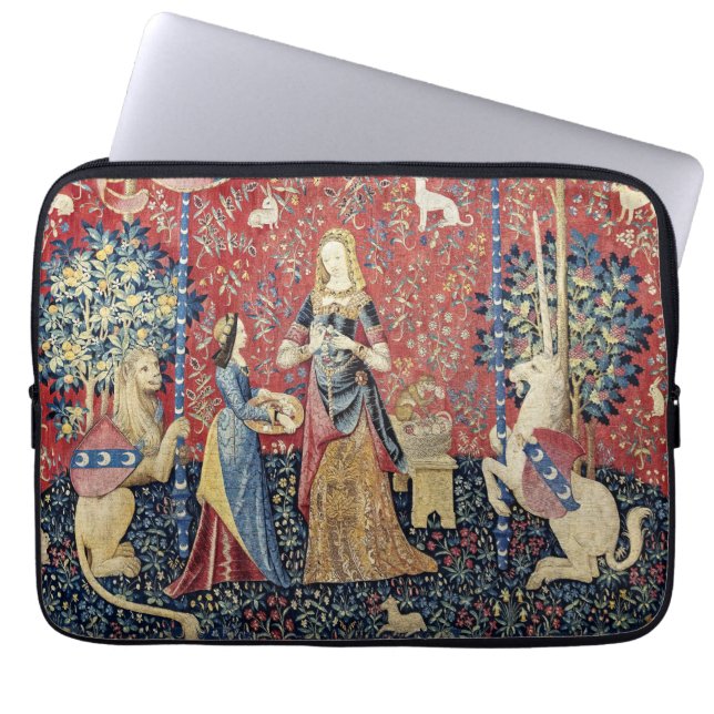 The Lady and the Unicorn, Smell Laptop Sleeve (Front)