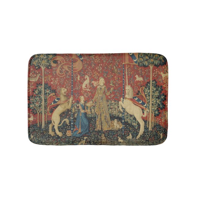 The Lady and the Unicorn: 'Taste' Bath Mat (Front)