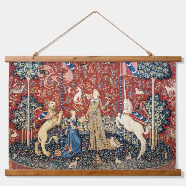 The Lady and the Unicorn, Taste Hanging Tapestry (Front)