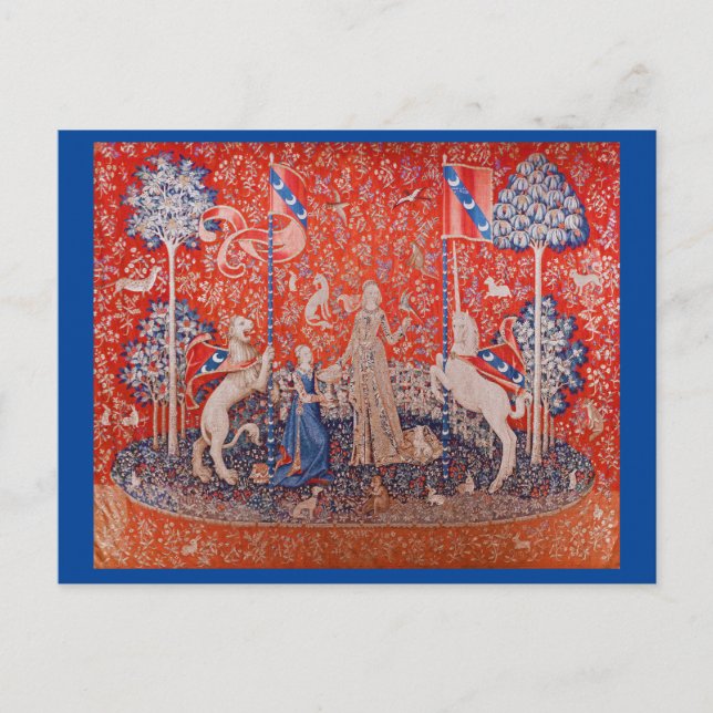 The Lady and the Unicorn / Taste Postcard (Front)