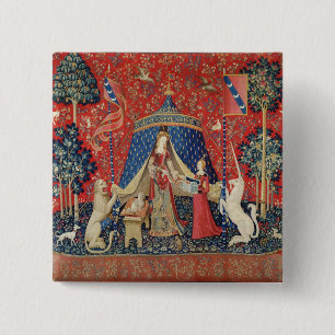 The Lady and the Unicorn: 'To my only desire' 15 Cm Square Badge