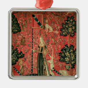 The Lady and the Unicorn: 'Touch' Metal Tree Decoration