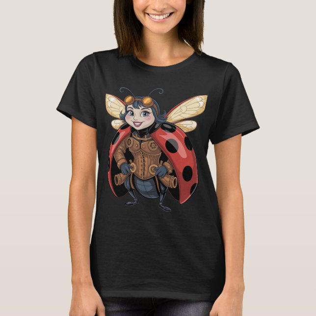 THE LADY BUG FROM STEAM PUNK  T-Shirt (Front)