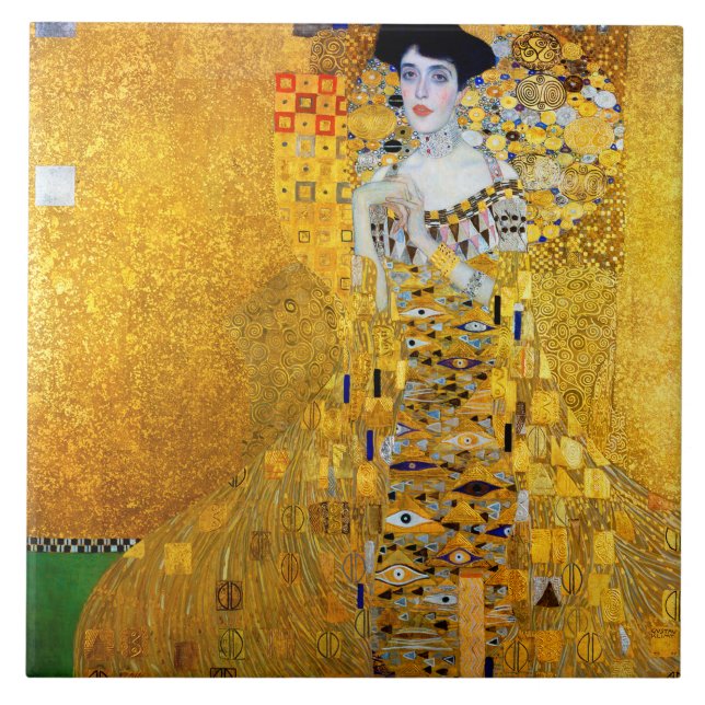 The Lady in Gold, Gustav Klimt Tile (Front)
