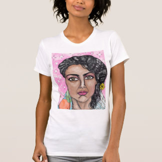 the lady of fruit and flowers T-Shirt