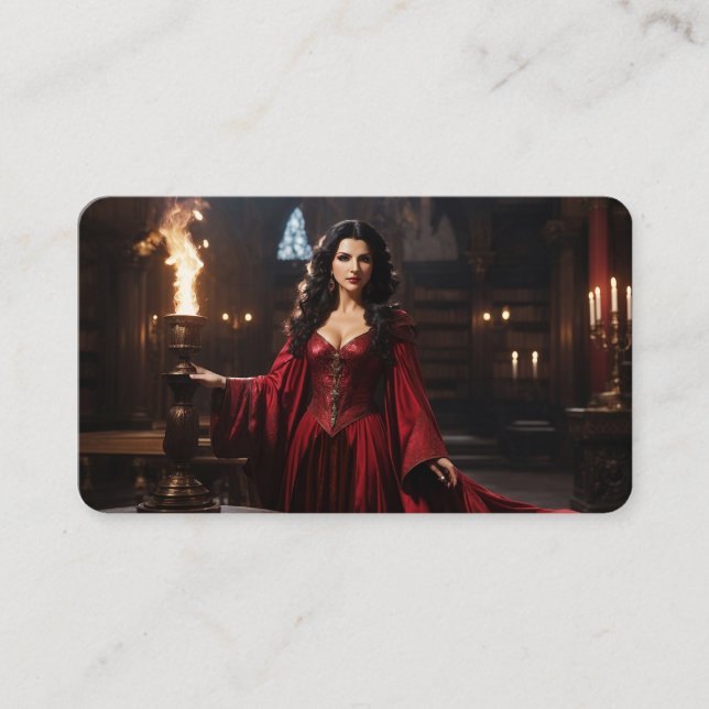 The Lady of Magick Bookmark Business Card (Front)