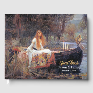 The Lady of Shallot Wedding Guest Book