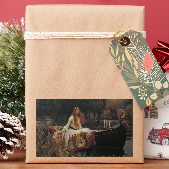 The Lady of Shalott: A Celtic Lake Ghost Story Rectangular Sticker (Holiday)