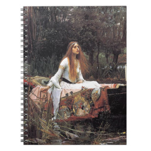 The Lady of Shalott by John W. Waterhouse Spiral Notebook