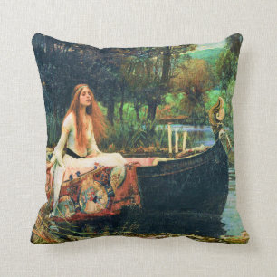 The Lady of Shalott by John William Waterhouse Cushion