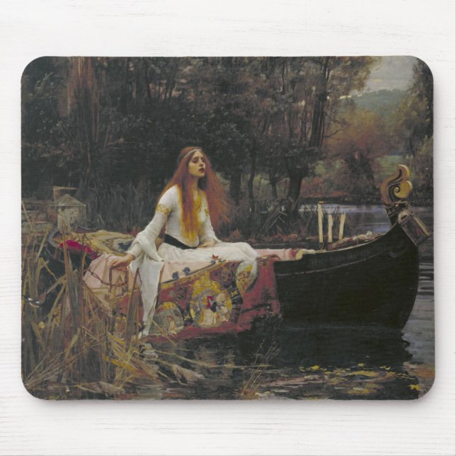 The Lady of Shalott by John William Waterhouse Mouse Pad (Front)