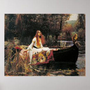 The Lady of Shalott by John William Waterhouse Poster