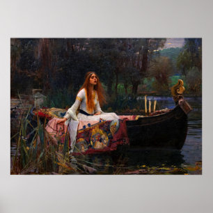 The Lady of Shalott by John William Waterhouse Poster