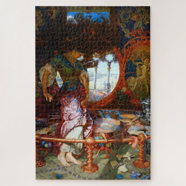 The Lady of Shalott by Pre-Raphaelite William Hunt Jigsaw Puzzle (Vertical)