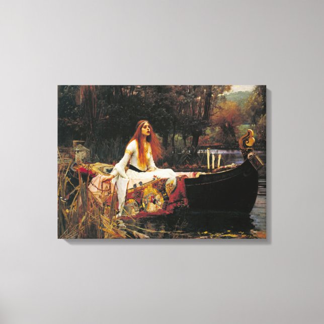 The Lady of Shalott, c. 1888 by John Waterhouse Canvas Print (Front)